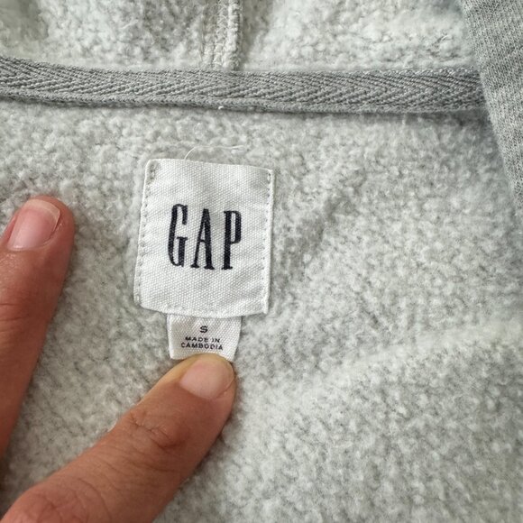 EUC GAP Relaxed Logo Hoodie Size Gray Color Size S - Picture 4 of 9